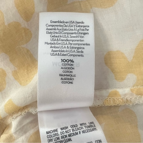 MOTHER The Sunburst Leopard Floral Wash 100% Cotton Button Down Blouse Top SizeM - Picture 8 of 8